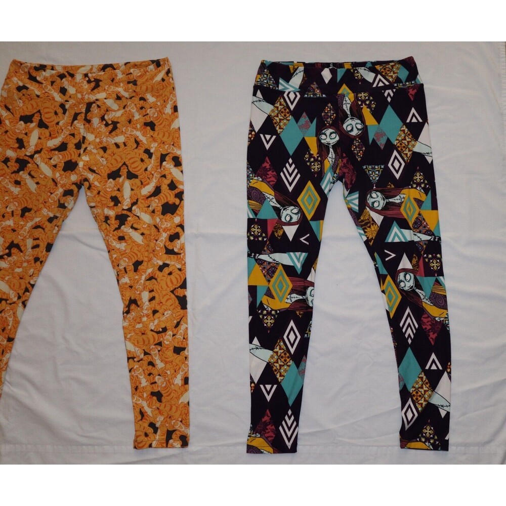 LuLaRoe T/C Tall & Curvy Leggings Disney Tigger Nightmare before Christmas Sally - Picture 3 of 12